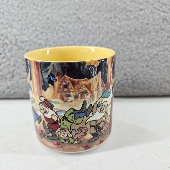 Vintage Disney Snow White Seven Dwarfs 3D Ceramic Mug Cup Art Collectible - Picture 2 of 6